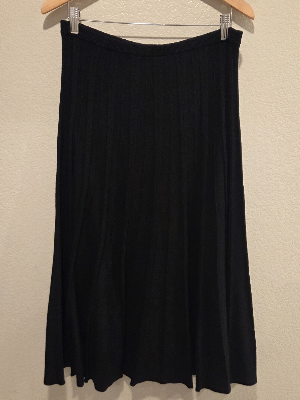 Ellen Fisher 100% Merino Wool Pleated Skirt | Minimalist, Quiet Luxury